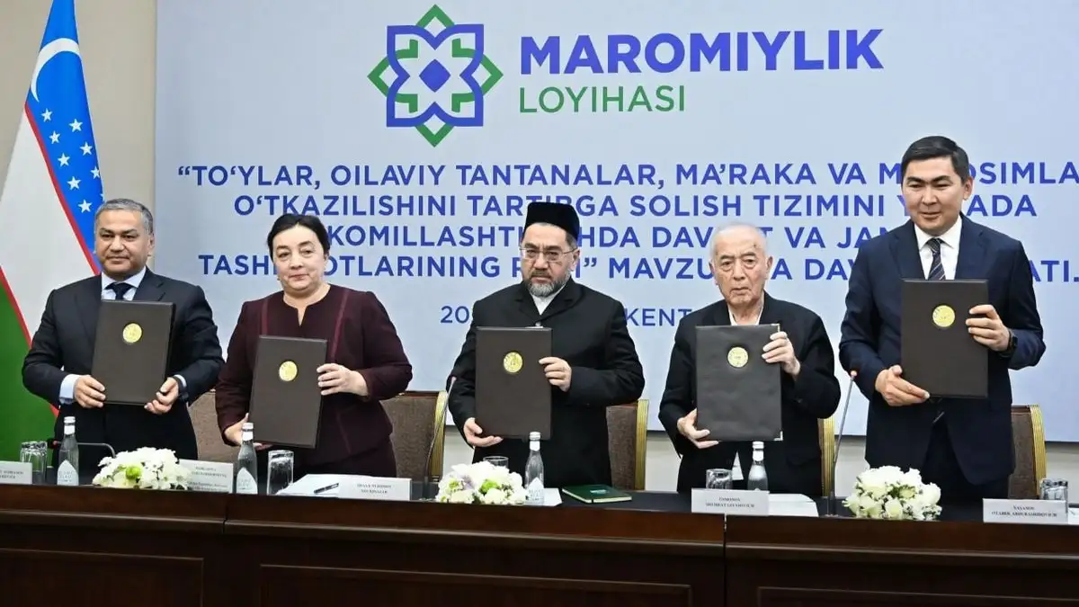 To‘y va marosimlarda “maromiylik” madaniyatini keng targ‘ib etish bo‘yicha dastur ishlab chiqildi